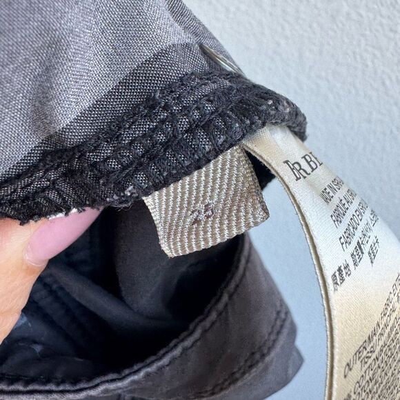 Burberry Bayswater Skinny Zipper Ankle Gray Casual Pants Cotton Twill Size 25 W - Picture 8 of 8